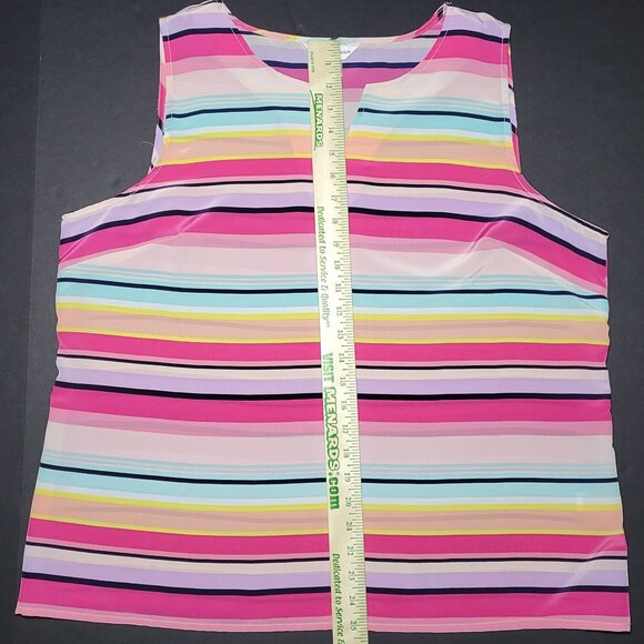 Christopher & Banks Womens Multicolored Striped Tank Top Size XL - Picture 12 of 12